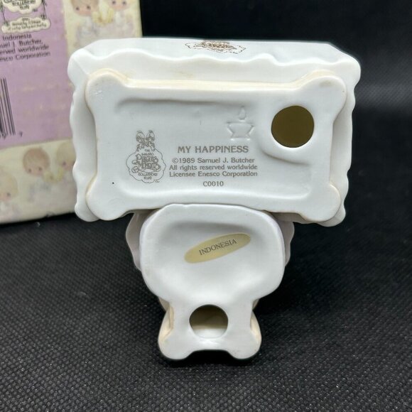 PRECIOUS Moments "My Happiness" 1990 symbol of membership figurine - Picture 5 of 5